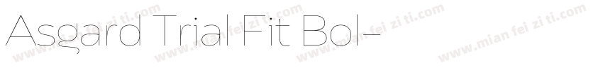 Asgard Trial Fit Bol字体转换